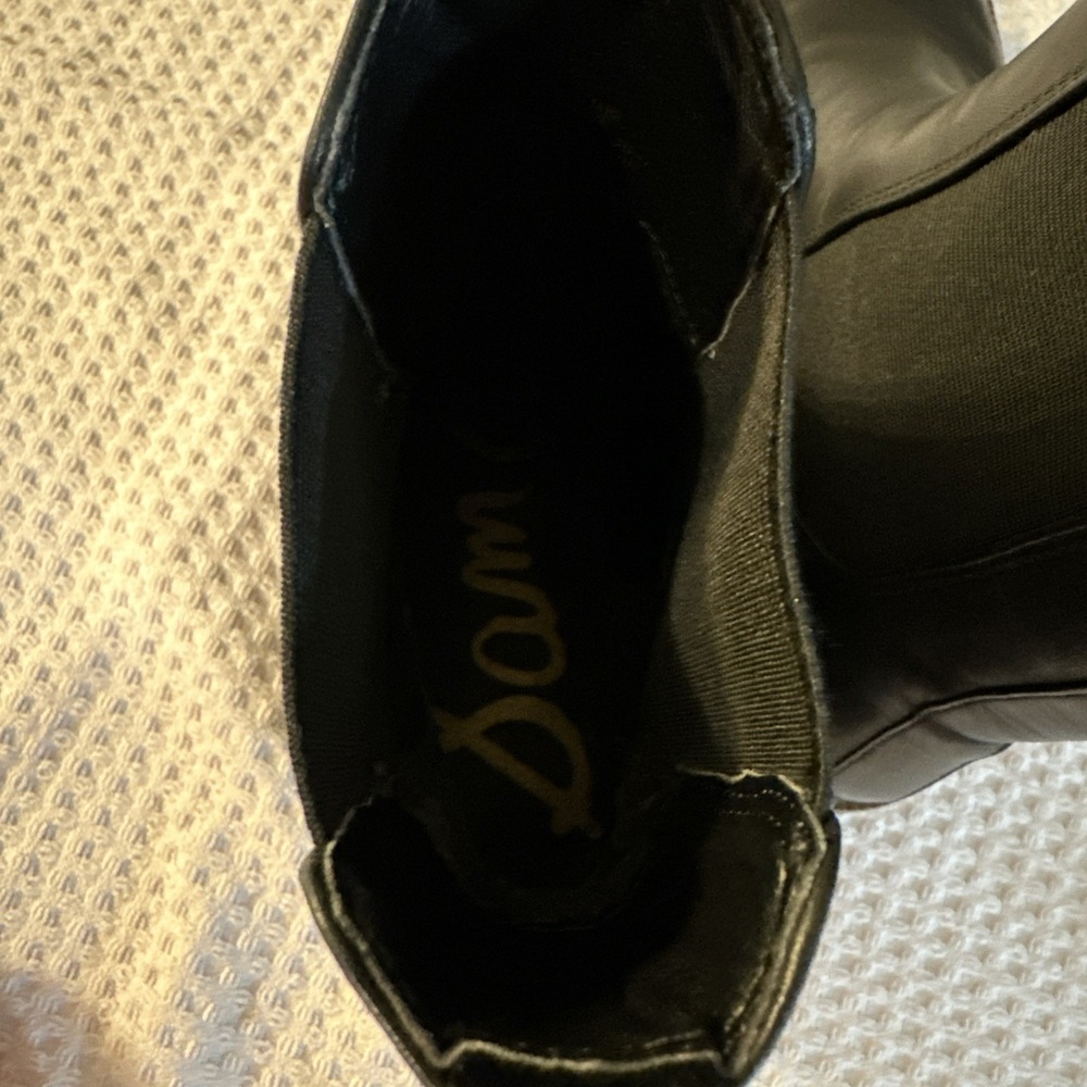 Sam Edelman Women's Laguna Lug-Sole Leather Chelsea Weatherproof Black Boot Sz 8 - Picture 10 of 13